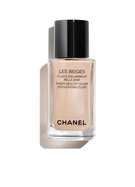 chanel les beiges fluide enlumineur belle mine pearly glow|chanel les beiges highlighter.